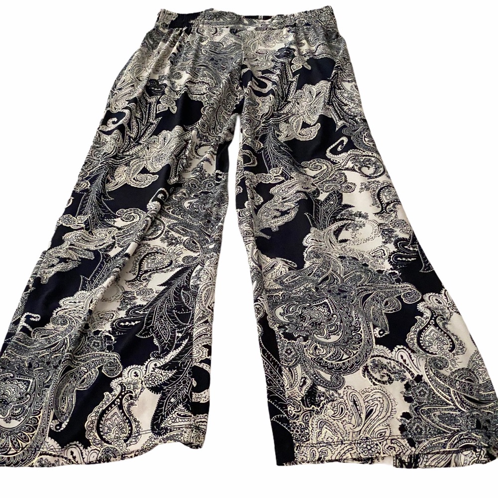 BNWOT IMAN Palazzo Navy Pants